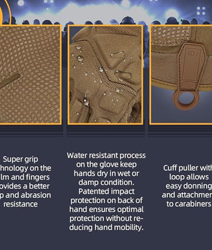 Seibertron Adult Or Youth S.O.L.A.G 2.0 Sports Outdoor Water Resistant Full Finger Touchscreen Gloves - SeibertronSports Gloves