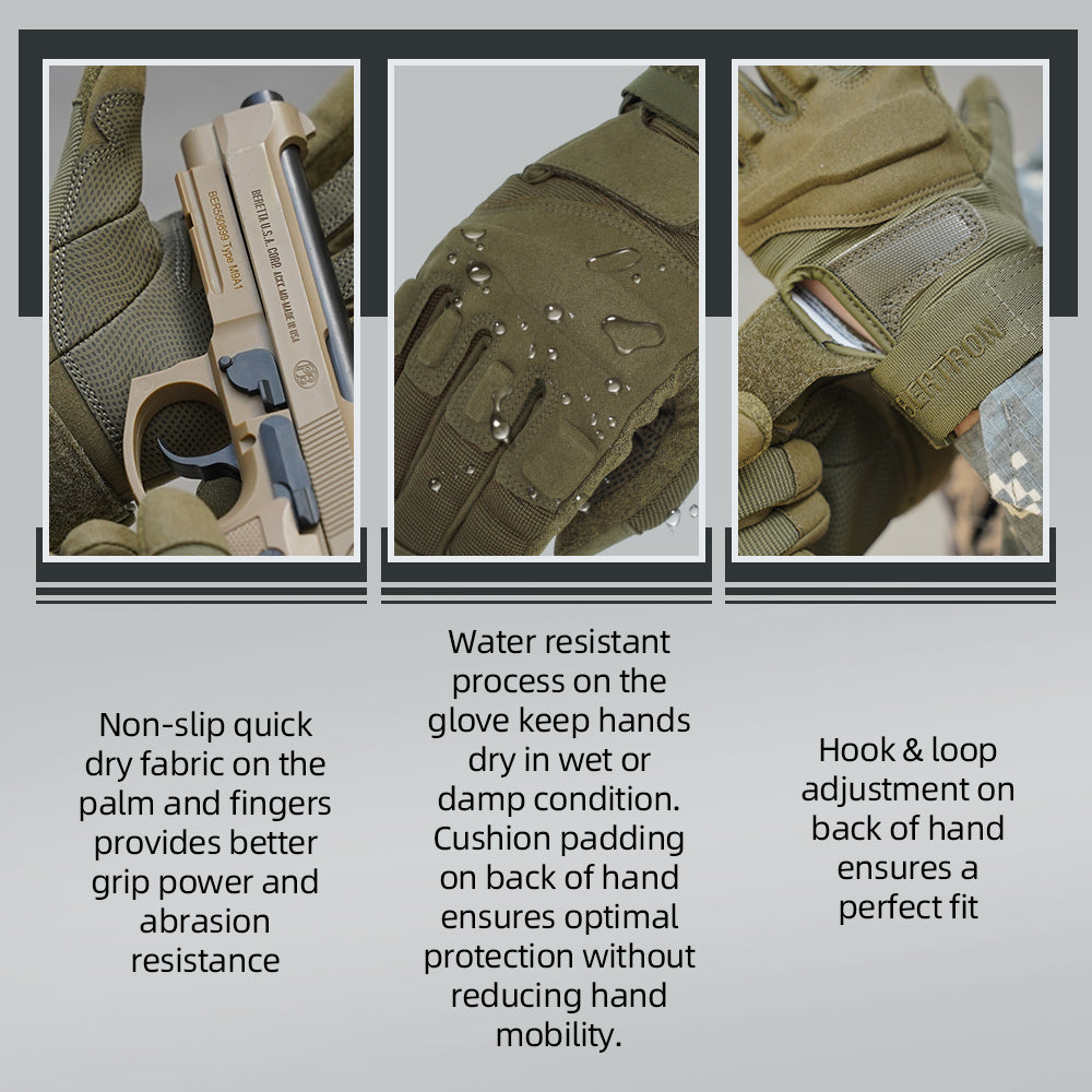 Seibertron Adult Or Youth S.O.L.A.G Sports Outdoor Water Resistant Full Finger And Half Finger Touchscreen Gloves - Seibertron