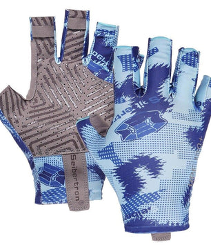 fingerless gloves blue