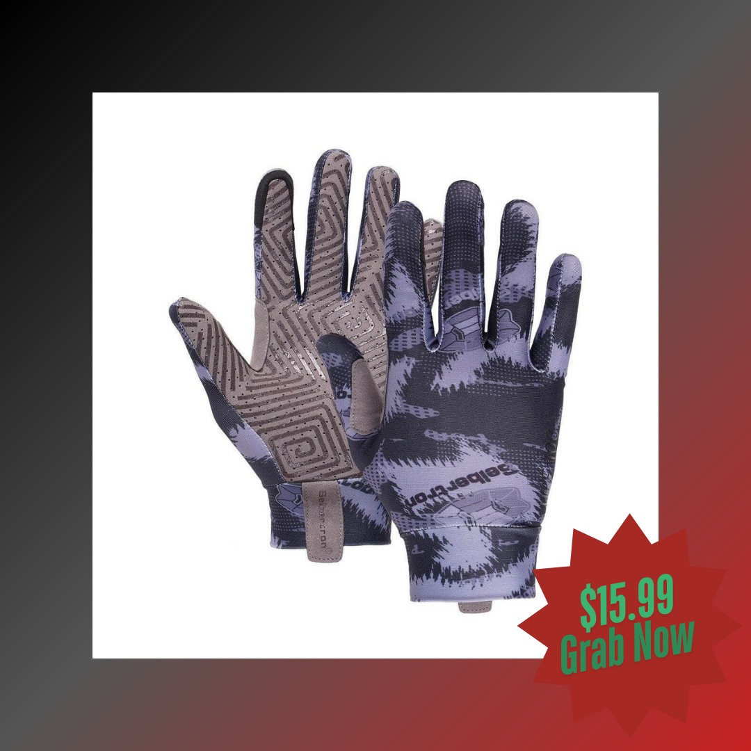 Seibertron Adult S.P.S.G-4 Equestrian Riding Gloves Touchscreen UPF100+ UV Sun Glove - Seibertron