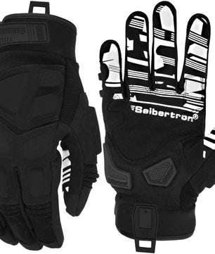 Black dirt bike gloves for motocross and trail riding