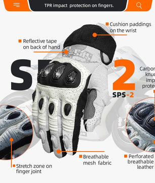 Seibertron SPS-2 Full Finger Unisex Touchscreen Road Racing Motorcycle MTB Sports Gloves - Seibertron