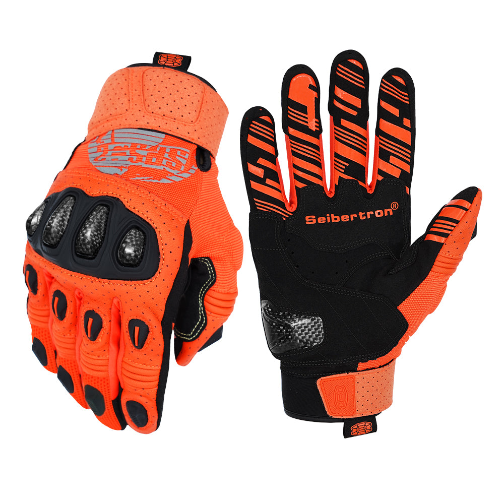 Seibertron Youth SPS-2/ SPS-5 Unisex Touchscreen Road Racing Motorcycle Gloves MTB Sports - Seibertron