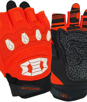 orange bike gloves