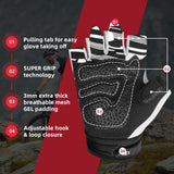 Seibertron Dirtclaw Youth BMX MX ATV MTB Road Racing Mountain Bike Bicycle Cycling Off-Road/Dirt Bike Gel Padded Anti - Slip Palm Fingerless Gloves Motorcycle Motocross Sports Gloves - Seibertron