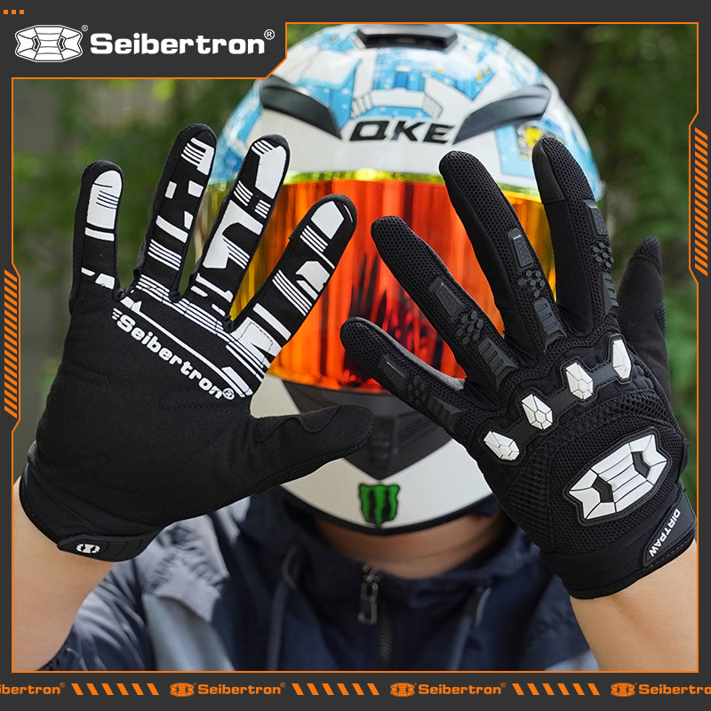bicycle hand gloves Seibertron Dirtpaw Unisex BMX MX ATV MTB Racing Mountain Bike Bicycle Cycling Off-Road/Dirt Bike Gloves Road Racing Motorcycle Motocross Sports Gloves