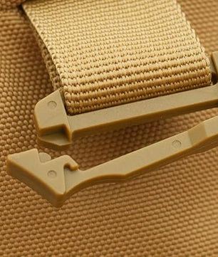Backpack with durable zippers ensuring secure storage for hiking gear.
