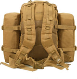 Foldable travel backpack designed for compact storage.