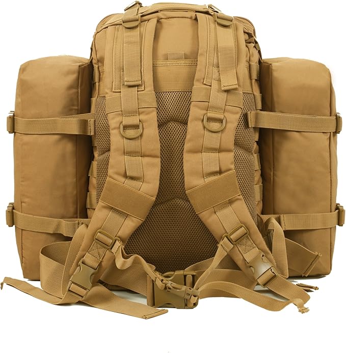 Foldable travel backpack designed for compact storage.