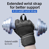 Seibertron Fitness Gloves for Weightlifting, Dumbbell & Pull - Up Bar Training, Long Wrist Wraps, Outdoor Half - Finger Design - Seibertron