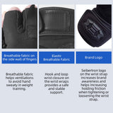 Seibertron Fitness Gloves for Weightlifting, Dumbbell & Pull - Up Bar Training, Long Wrist Wraps, Outdoor Half - Finger Design - Seibertron