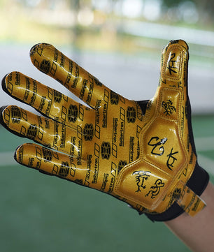 Seibertron H.P.I.L.G Touchscreen Lineman and Football Receiver Gloves, Flexible Breathable Impact Protection Back of Hand Glove Adult and Youth Sizes - Seibertron