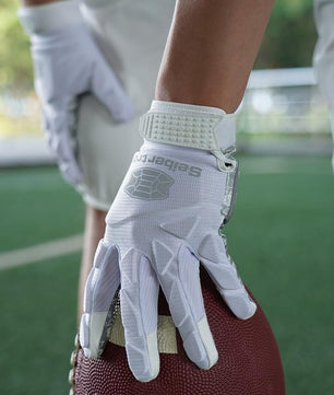 Seibertron H.P.I.L.G Touchscreen Lineman and Football Receiver Gloves, Flexible Breathable Impact Protection Back of Hand Glove Adult and Youth Sizes - SeibertronOutdoors