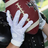 Seibertron H.P.I.L.G Touchscreen Lineman and Football Receiver Gloves, Flexible Breathable Impact Protection Back of Hand Glove Adult and Youth Sizes - Seibertron