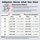 football glove size chart