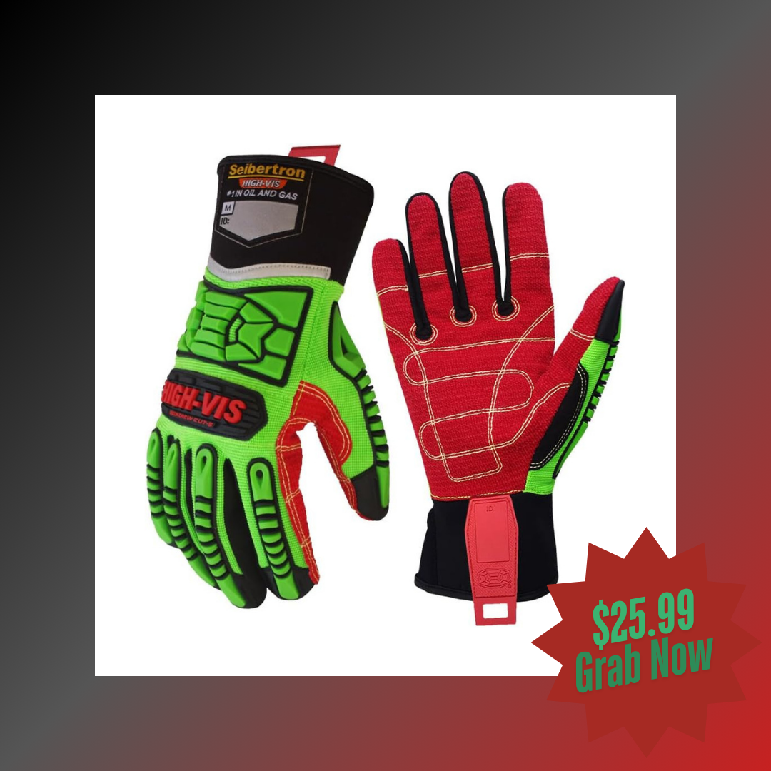 Men’s winter work gloves providing warmth and protection