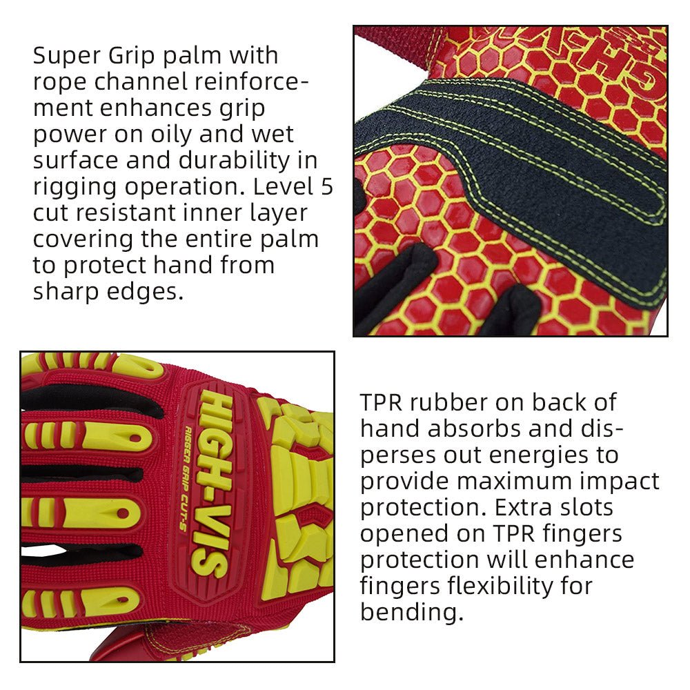 Heavy-duty work gloves designed for men