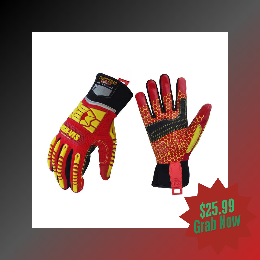 safety handschuhe Seibertron HIGH-VIS HRC5 Rigger Excellent Grip Cut5 Handyman/Boxer Work Gloves Abrasion Resistant Oil & Gas Drilling Safety Impact Protection Gloves