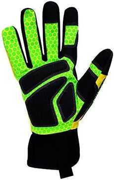 Seibertron HIGH - VIS SDXG2 Dexterity Super Grip GEL Oil & Gas Anti - Vibration Impact Protection Safety Gloves CE EN388 4131 - SeibertronSports Gloves