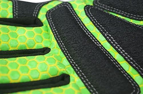 Seibertron HIGH - VIS SDXG2 Dexterity Super Grip GEL Oil & Gas Anti - Vibration Impact Protection Safety Gloves CE EN388 4131 - SeibertronSports Gloves