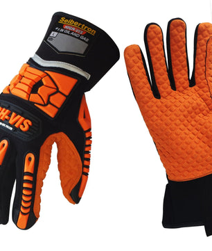 Automotive mechanic gloves with oil resistant coating