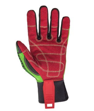 Oil resistant gloves designed for handling greasy materials