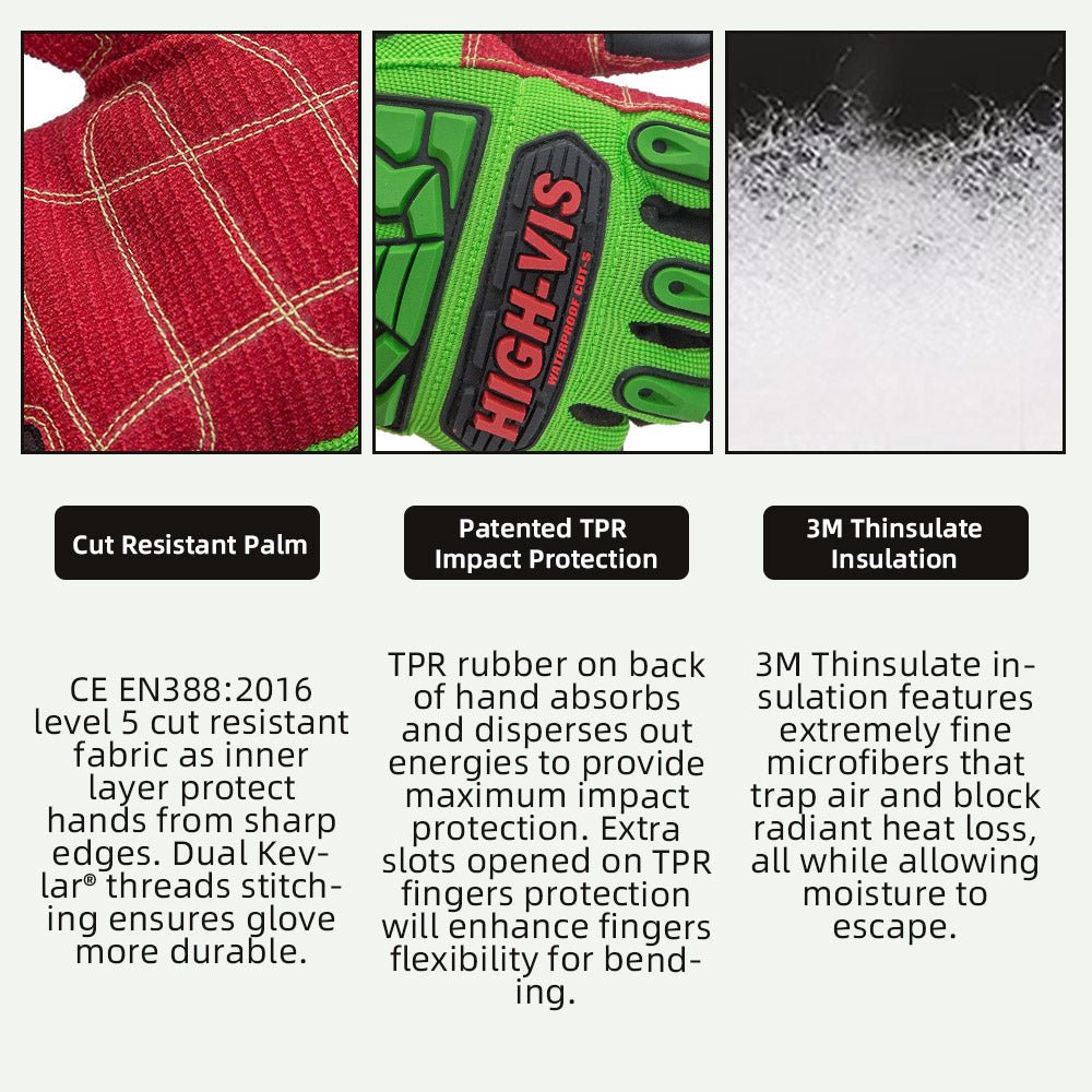 Work gloves compatible with touchscreen devices