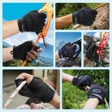 belay gloves half finger