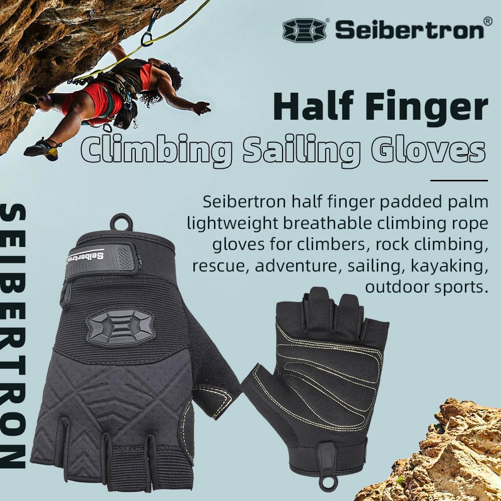 half finger climbing gloves
