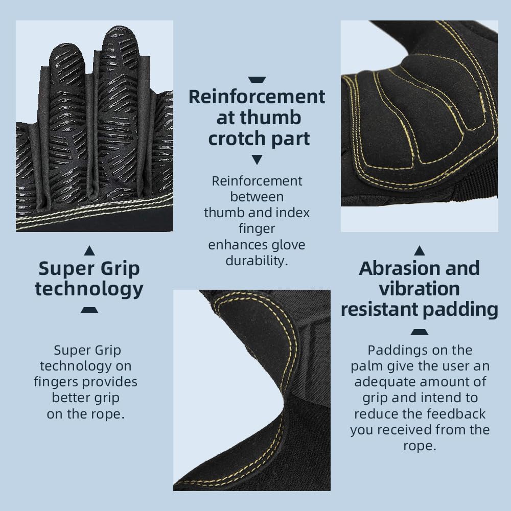 rock climbing gloves