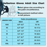 Seibertron Half Finger Padded Palm Lightweight Breathable Climbing Rope Gloves for Climbers, Rock Climbing, Rescue, Adventure, Sailing, Kayaking, Outdoor Sports Three Finger - Seibertron