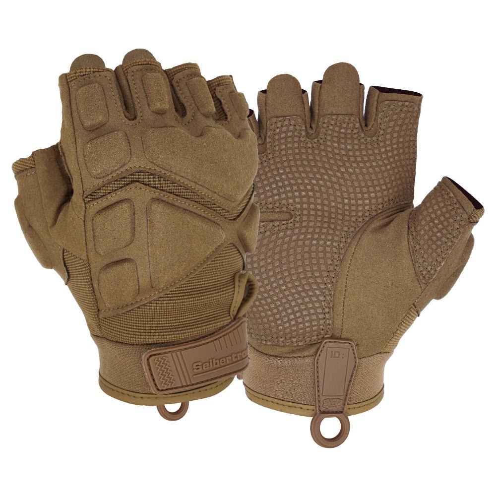 Seibertron Men Or Women XXS to XXL Fingerless/Half Finger S.O.L.A.G 2.0 Sports Outdoor Tactical Gloves - SeibertronSports