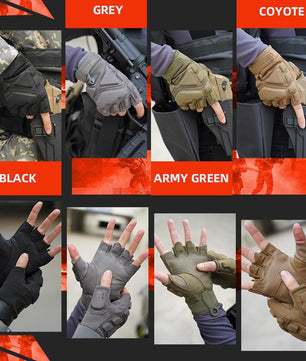 Seibertron Men Or Women XXS to XXL Fingerless/Half Finger S.O.L.A.G 2.0 Sports Outdoor Tactical Gloves - SeibertronSports