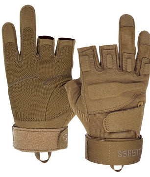 Seibertron Men Or Women XXS to XXL Fingerless/Half Finger Sports Outdoor Tactical Gloves - Seibertron
