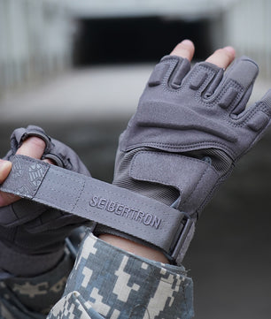 Seibertron Men Or Women XXS to XXL Fingerless/Half Finger Sports Outdoor Tactical Gloves - Seibertron