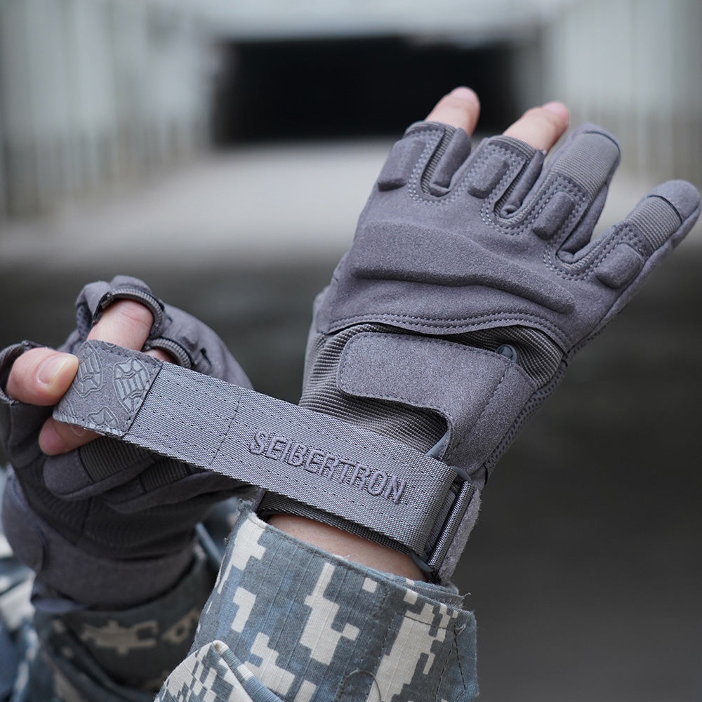 Seibertron Men Or Women XXS to XXL Fingerless/Half Finger Sports Outdoor Tactical Gloves - Seibertron