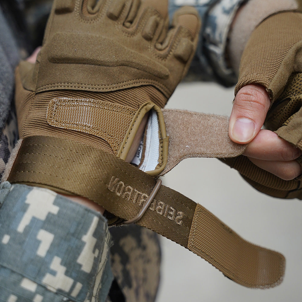 Seibertron Men Or Women XXS to XXL Fingerless/Half Finger Sports Outdoor Tactical Gloves - Seibertron