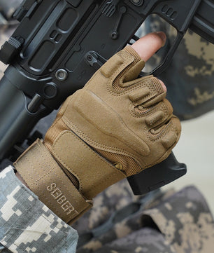 Seibertron Men Or Women XXS to XXL Fingerless/Half Finger Sports Outdoor Tactical Gloves - Seibertron