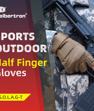 Seibertron Men Or Women XXS to XXL Fingerless/Half Finger Sports Outdoor Tactical Gloves - Seibertron