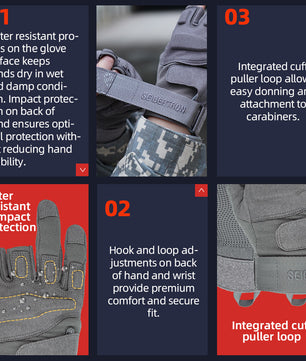 Seibertron Men Or Women XXS to XXL Fingerless/Half Finger Sports Outdoor Tactical Gloves - Seibertron