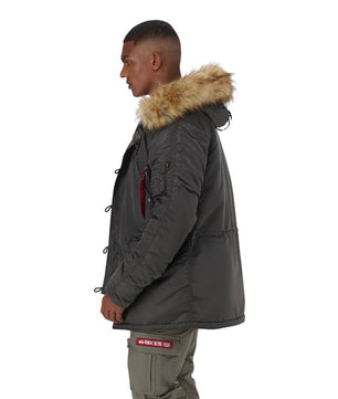 Seibertron Men's N - 3B Slim - Fit Waterproof/Water Repellent Parka with Removable Faux Fur Hood Trim - SeibertronApparel602201113451