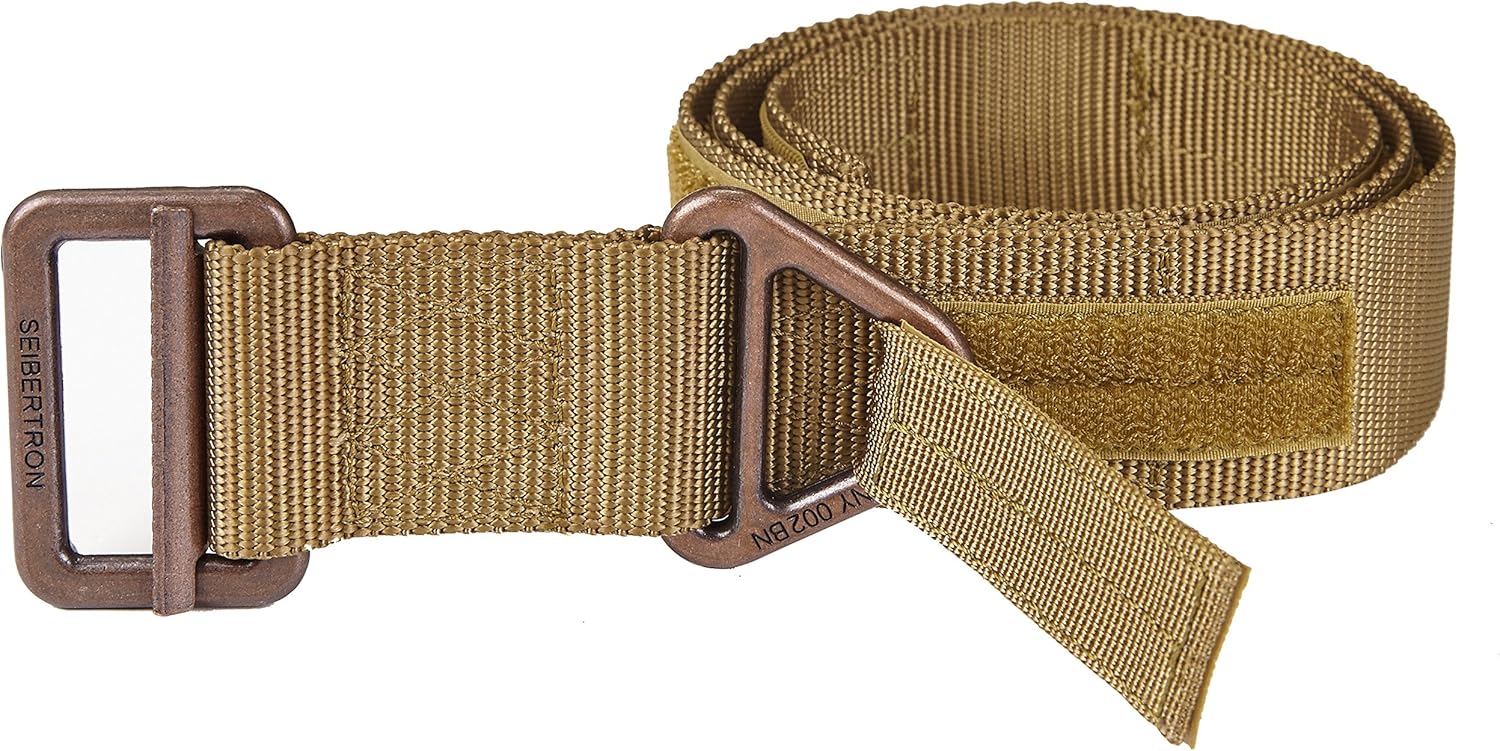 Seibertron Men's Utility TDU 1.75 Inch Nylon Tactical CQB/Rigger's Military Combat Duty Belt Metal Buckle - Seibertron