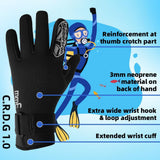 Seibertron Patented C.R.D.G 1.0 / C.R.D.G 2.0 Aramid Anti - Cut Puncture Resistant Diving Gloves - SeibertronSports