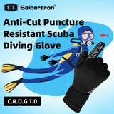 Seibertron Patented C.R.D.G 1.0 / C.R.D.G 2.0 Aramid Anti - Cut Puncture Resistant Diving Gloves - SeibertronSports