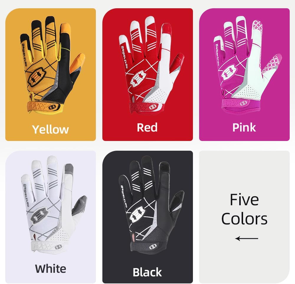Youth football gloves available for bulk purchase