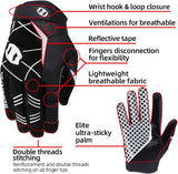 Black youth football gloves for practice and games