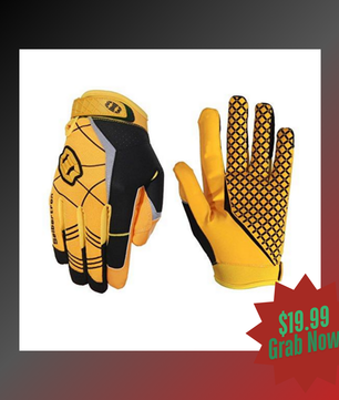yellow lineman football gloves