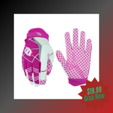 pink american football gloves