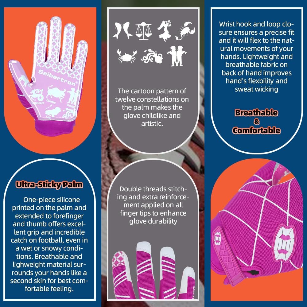 youth grip boost football gloves