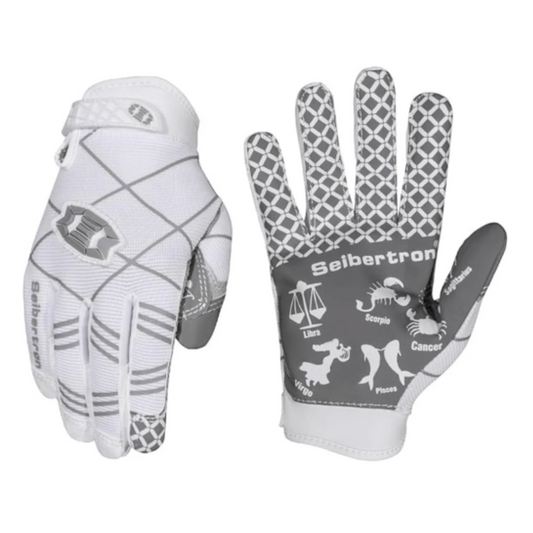 Youth football gloves designed for training and competition
